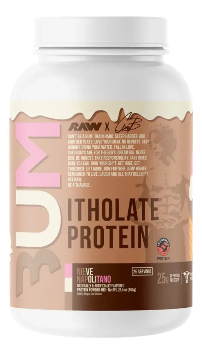 Cbum Itholate Proteina 25 Servicios Sabor Nieve Napolitano 805 Gr