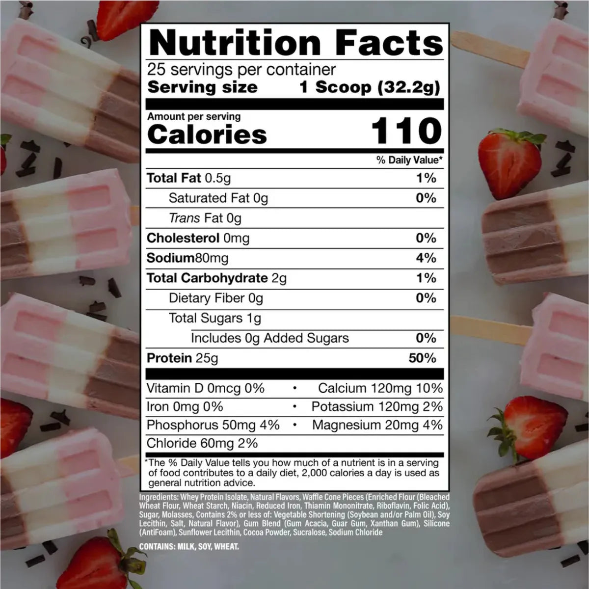 Cbum Itholate Proteina 25 Servicios Sabor Nieve Napolitano 805 Gr