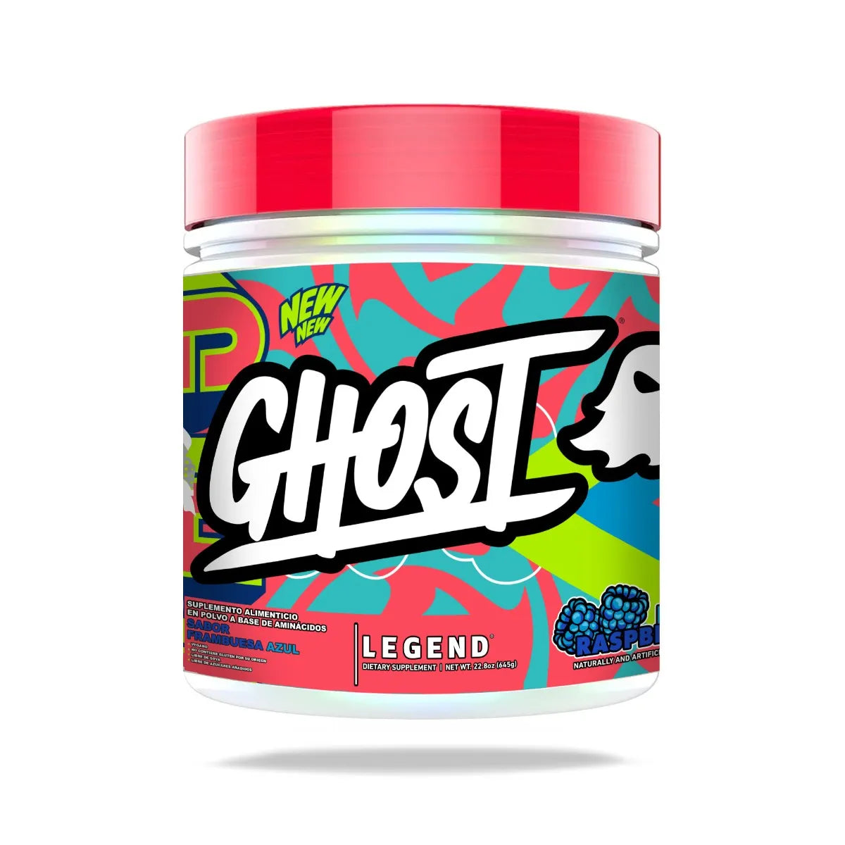 Pre-Entrenador LEGEND® GHOST® Blue Raspberry 60 Porciones