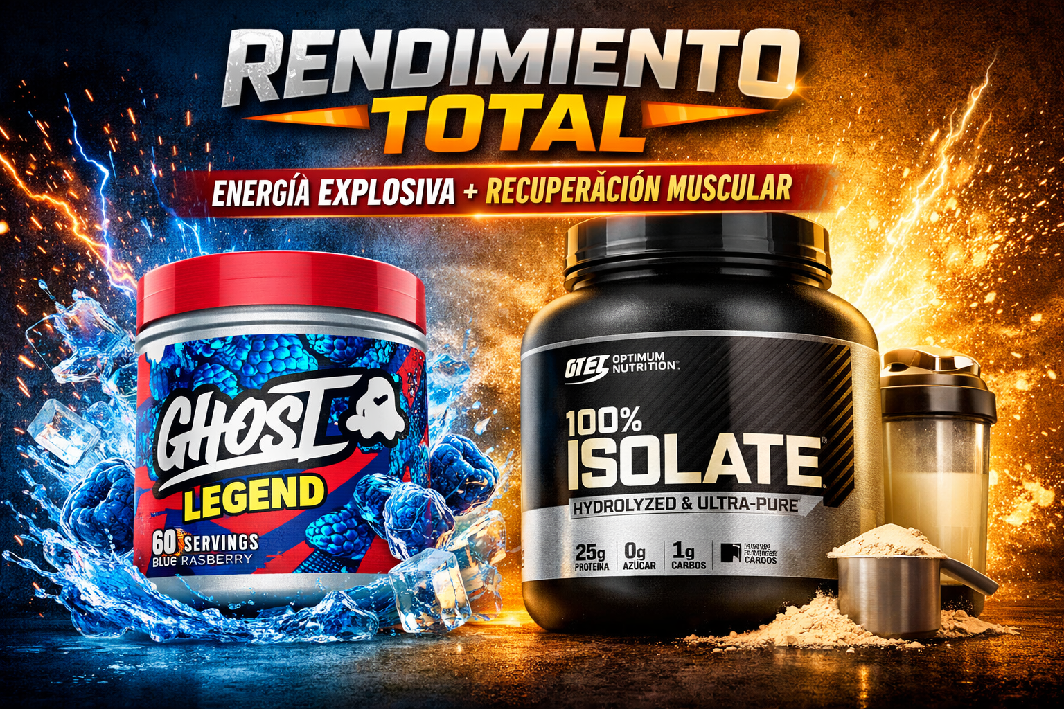 Rendimiento Total: Energía Explosiva + Recuperación Muscular